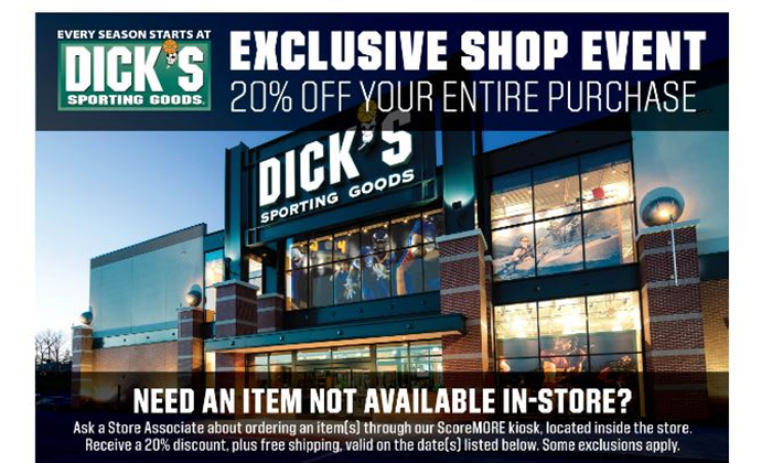 Spring Shop Day at Dick's Sporting Goods