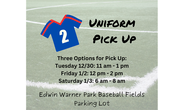 Uniform Pick Up Info