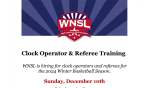 Now Hiring for Referees and Clock Operators